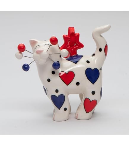 Cosmos Gifts Fine Porcelain Lady Walking Dogs, Blue, Size:5