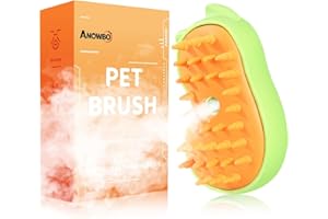 Cat Steam Brush for Shedding Rechargeable Steamy Cat Brush Self Cleaning 3in1 Cat Hair Brush with 2Gears Cat Grooming Brush f