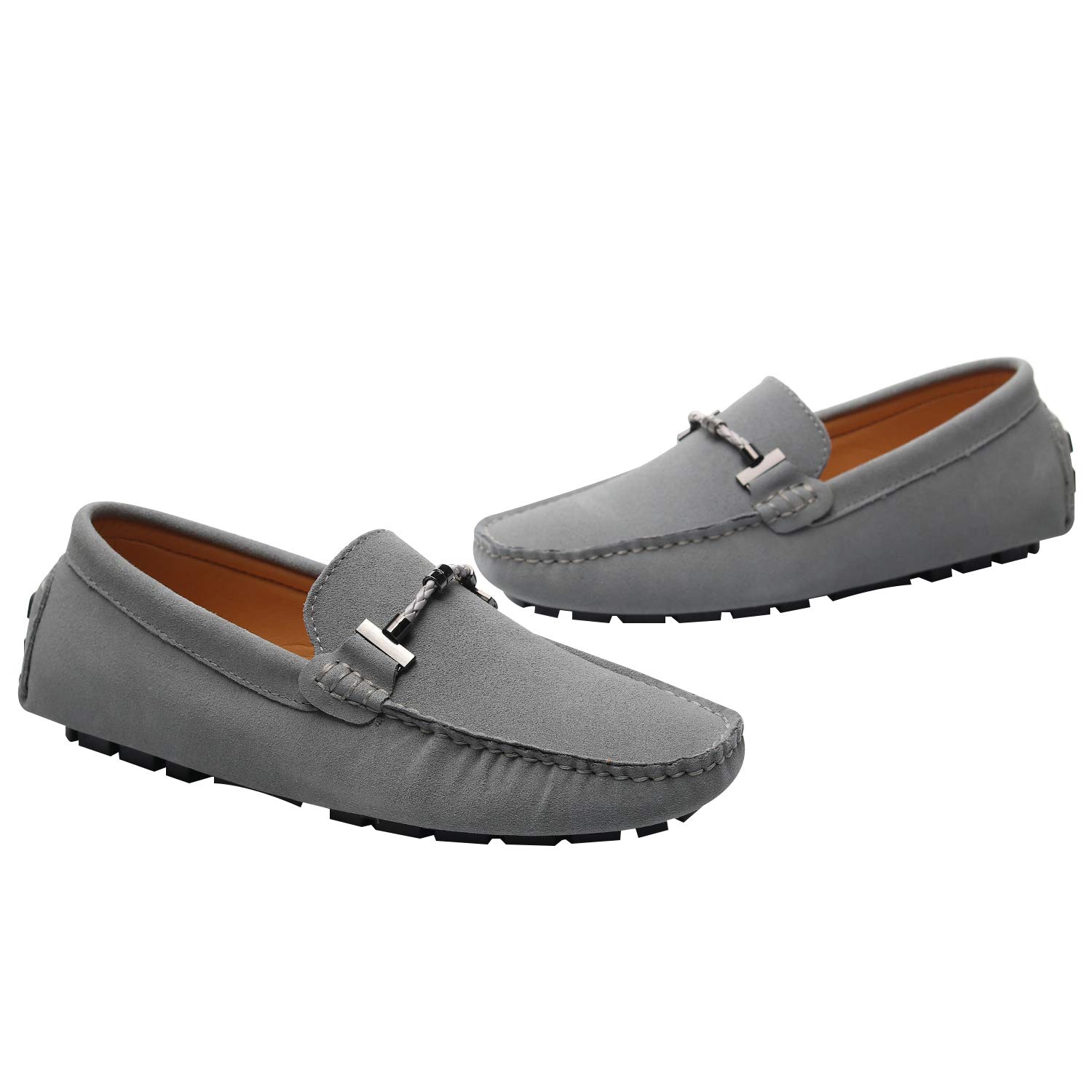 Jamron Mens Elegant Buckle Loafers 