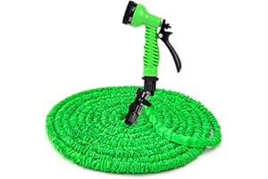 IOFLASK Garden Hose Water Pipe Expandable: 50FT Flexible Water Hose with 7 Function Hose Nozzle, Lightweight Hoses Pipe Flex Hoses for Gardening