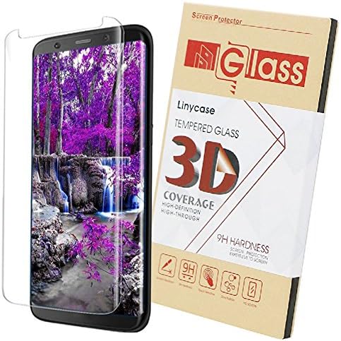 Galaxy S8 Plus Screen Protector,S8 Plus Screen Protector,Linycase [Case Friendly] [Anti-Fingerprint] [Anti-Scratch] Tempered Glass Screen Protector for Samsung Galaxy S8 Plus-Clear