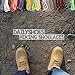 DailyShoes Round Hiking Boot Shoelaces Strong Durable Stylish Shoe Laces (Great for Track & Field Shoes) Black Red 54