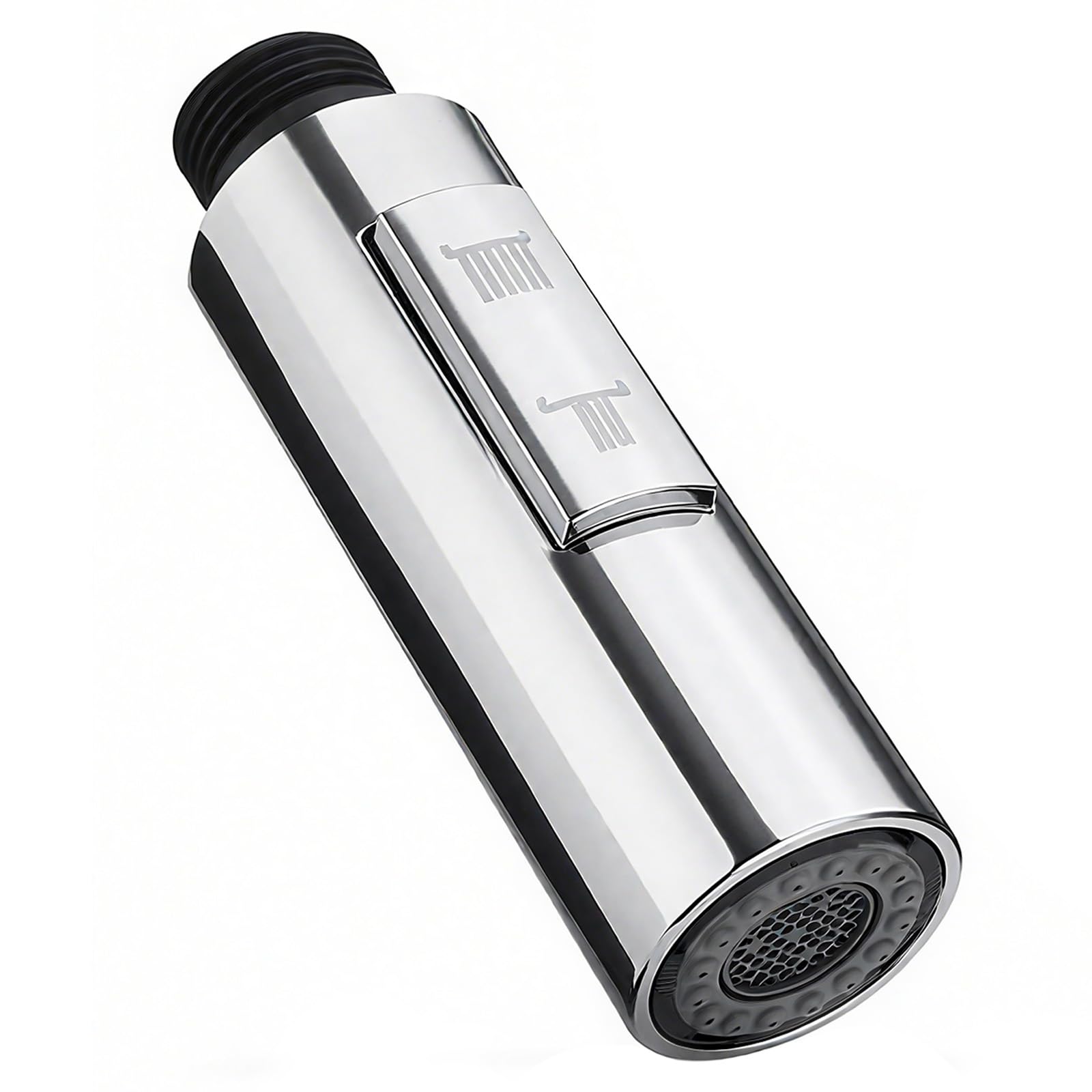 Photo 1 of EarlyGlintsCX G1/2 Replacement Pull-Out Spray Head | Chrome Polished Faucet Nozzle | ABS Plastic | 2 Modes | Anti-Scratch Finish (Chrome)