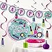 Creative Converting Sparkle Spa Party Decorations Kit