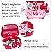 BonnieSun 19pcs Little Girls Pretend Makeup Set Cosmetic Beauty Salon Toy Pretend Dress-up Kit for Toddlers Kids With Mirror