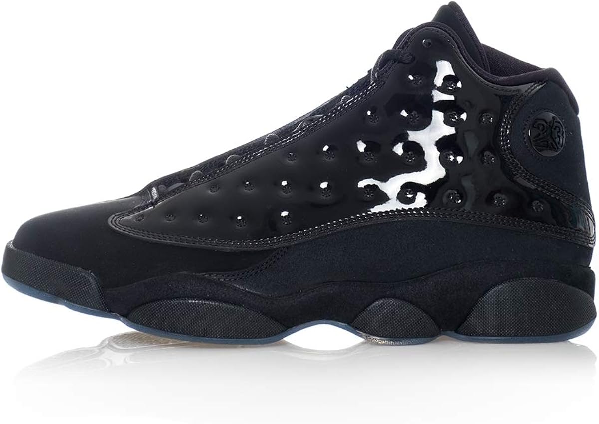 jordan 13 all black leather