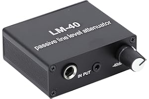 Keenso Sound Passive Attenuator Adjustable -40db‑15db Passive Line Level Attenuator for Live Music Recording, Sturdy Aluminum