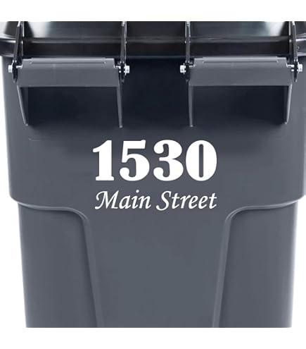Amazon.com: VWAQ Personalized Trash Can Decal Custom Garbage Bin