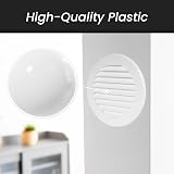 Repa Market 4in Plastic Vent Cover Round Soffit Exhaust Grille with Screen view 3