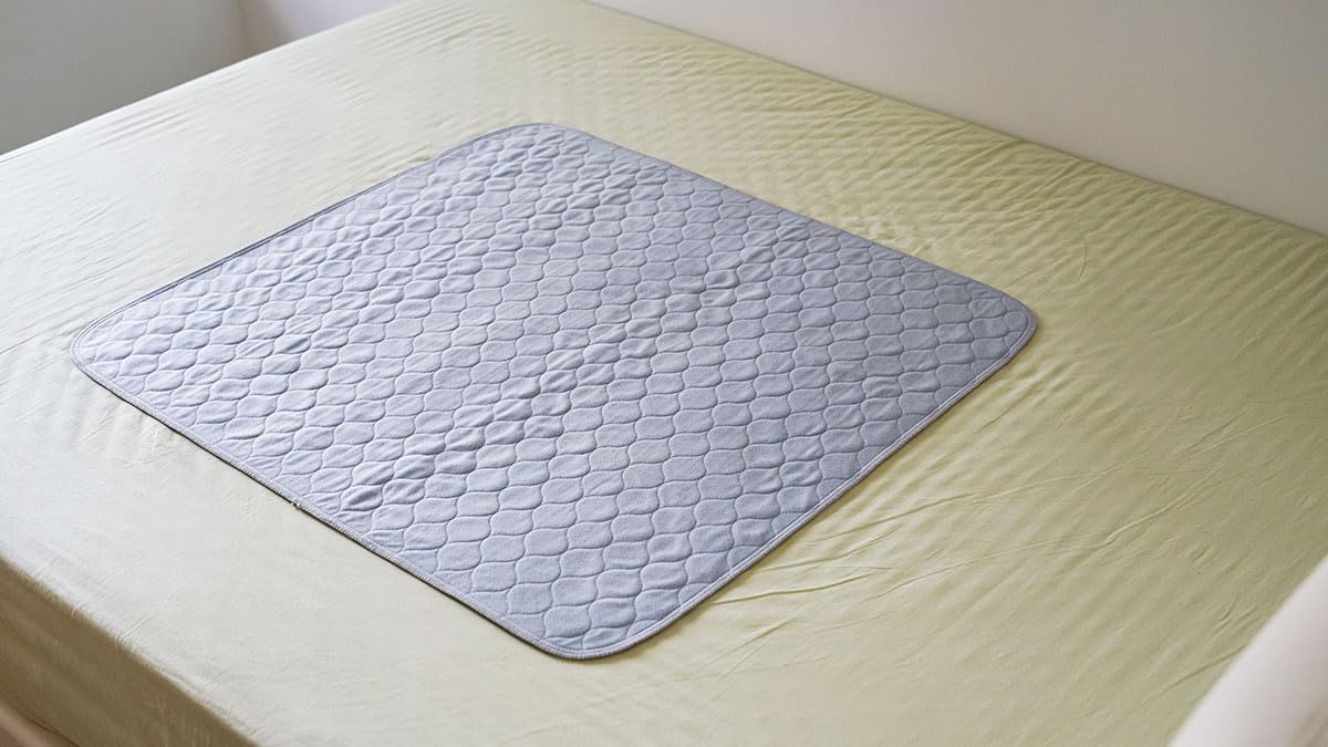 Photo 1 of Careboree Leakproof Bed Pads 2 Pack Soft-Brushed Absorbent Incontinence Bed Pee Underpads Washable Reusable 34X36 inches Fit Twin Bed Durable Waterproof Draw Sheet Mattress Protector