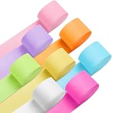 PIGETALE Crepe Paper Streamers, 8 Pastel Rolls, 656ft Party Decor | 22 g/m&sup2; Crepe Paper in 8 Soft Pastel Colors for Backdrops, Twisted Streamers, Table Edges, and DIY Party Crafts