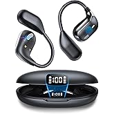 ANVOSED Translation Earbuds Real Time – 156 Languages Translator Earbuds, Free App with AI Assisrant & 4 Smart Modes, Ultra-Light Open Earbud for Travel, Business, Language Learning (Jet Black)