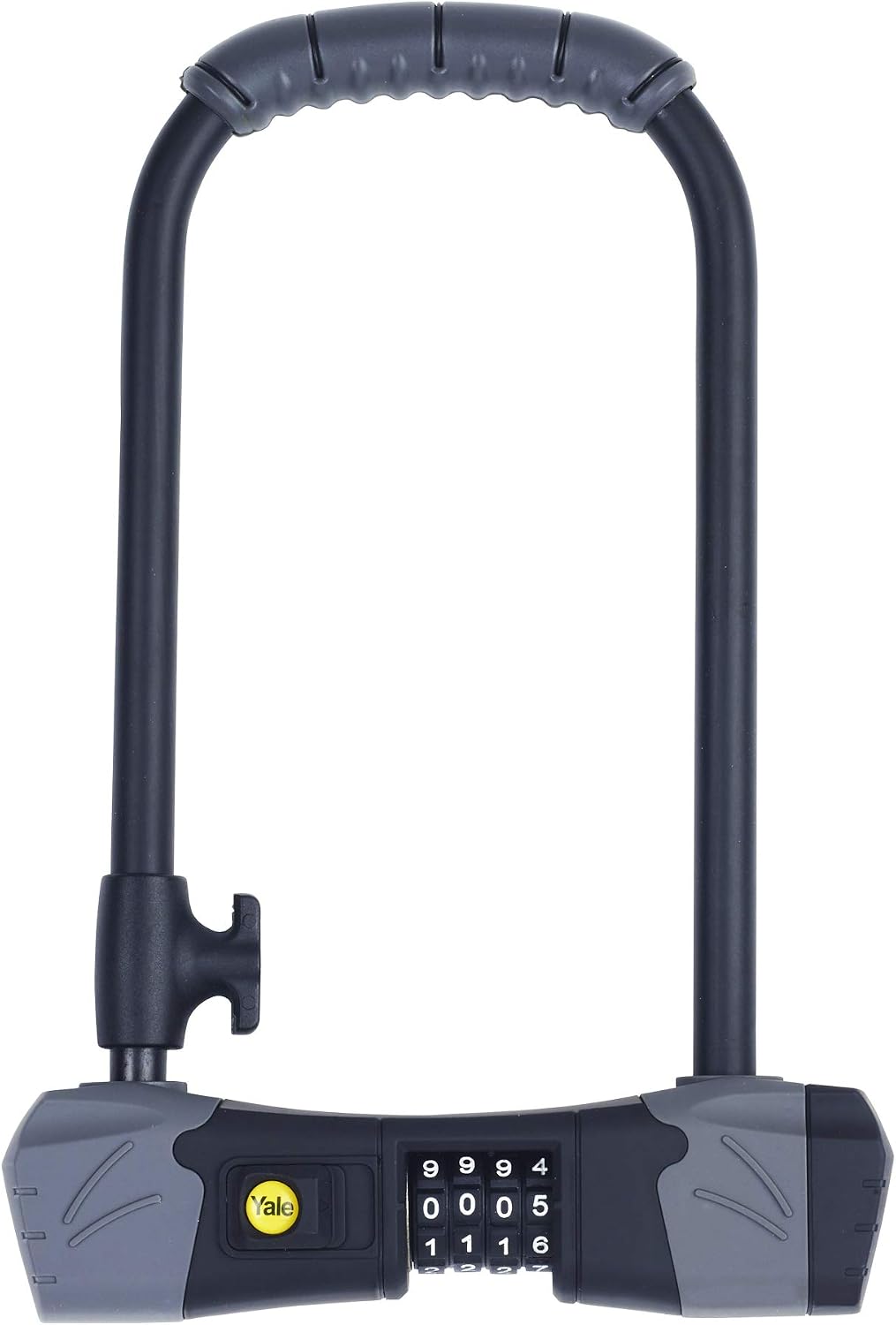 Yale YCUL2/13/230/1 Standard Security Defendor Combination Bike Lock, Black, 230mm