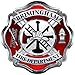 AZ House of Graphics Custom Firefighter Maltese Cross Sticker