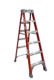 LITE 6-Foot Fiberglass Step Ladder, 300-Pound Load