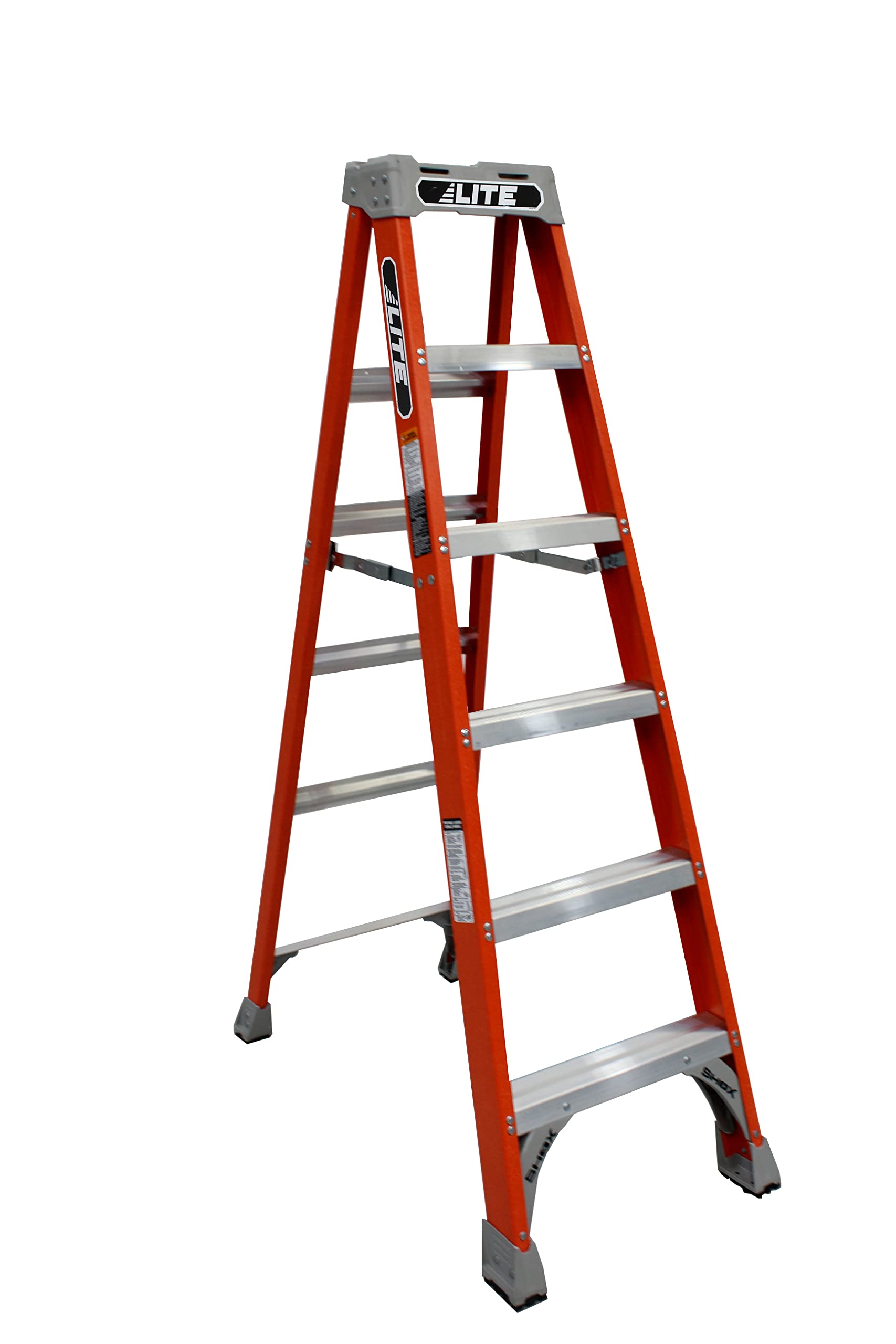 Photo 1 of LITE 6-Foot Fiberglass Step Ladder, 300-Pound Load Capacity, Type IA, LP-3011-06 One of the wrongs has been as pictured one of the wrongs is being beware as pictured