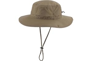 Connectyle Sun Hat for Men Women Outdoor UV Protection Safari Hat for Fishing Hiking Gardening Breathable Cowboy Hat UPF50