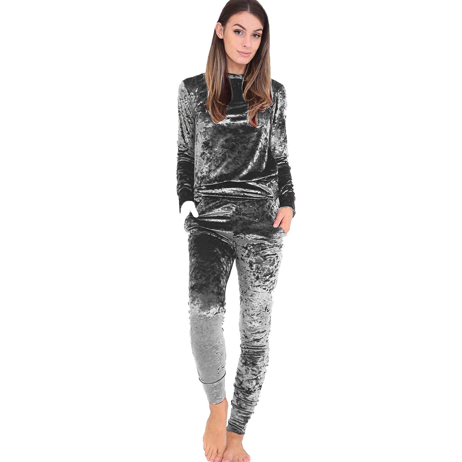 plus size crushed velvet tracksuit