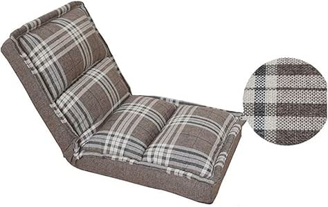 MIAO Silla de Suelo con Respaldo Ajustable Silla de Soporte Plegable