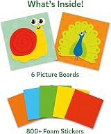 Skillmatics Fun with Foam Sticker Art Animals Craft Kit view 2
