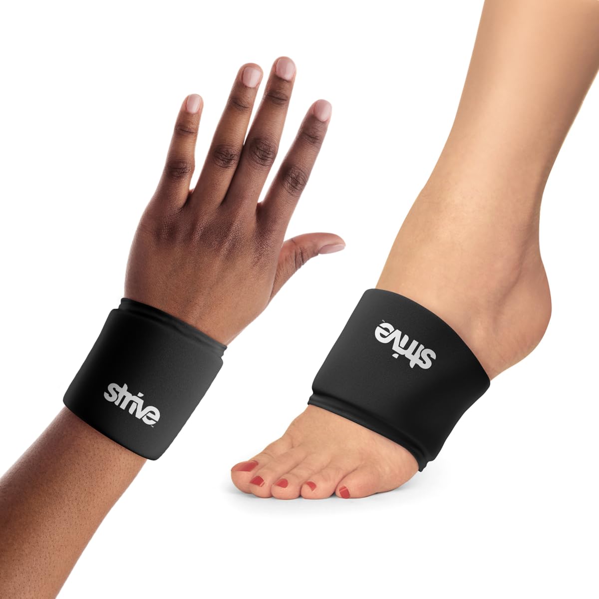 Photo 1 of Strive Wrist or Foot Ice Pack Wrap, Hot & Cold Therapy, Pain Relief Gel Compression, 360 Degree Coverage for Rheumatoid Arthritis, Tendinitis, Carpal Tunnel Pain, Injuries, Swelling, Bruises (2-Pack)