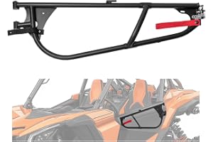 TEBEDI Door Frame Compatible with 2017-2024 Can-Am Maverick X3 RS RR XRS 4 | Front Left Upper; Compatible with 2017-2024 Can-Am Maverick X3 RS RR XRS (4 or 2 Door); Aluminium Powder Coated Black