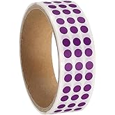 PATIKIL Colored Dot Stickers 1/4", 1000 Pcs Color Coding Labels Blank Circle Adhesive Round Price Stickers for Inventory Office Garage Classroom, Purple
