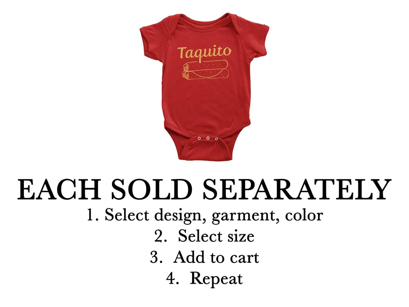 Family Shirts Set Burrito Taco Taquito 