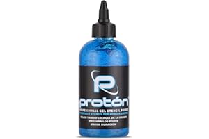 Dynamic Color Co- Proton Tattoo Stencil Primer Gel, Long Lasting, Smudge Proof, Blue, 8oz Bottle