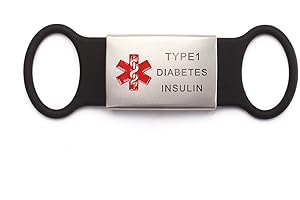 Stainless Steel Silicone Medical Alert ID Dog Tags for Watch Band