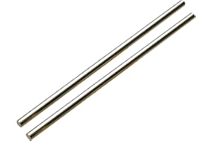 longcheer Brass rods Brass Round Bar Stock Two Pieces 10 mm (0.4 inch) Diameter Lathe Bar Stock Kit Round Brass Stock Solid Brass 300 mm Length Knife Pins Knife Handles,Brass Pins for Hardware,DIY