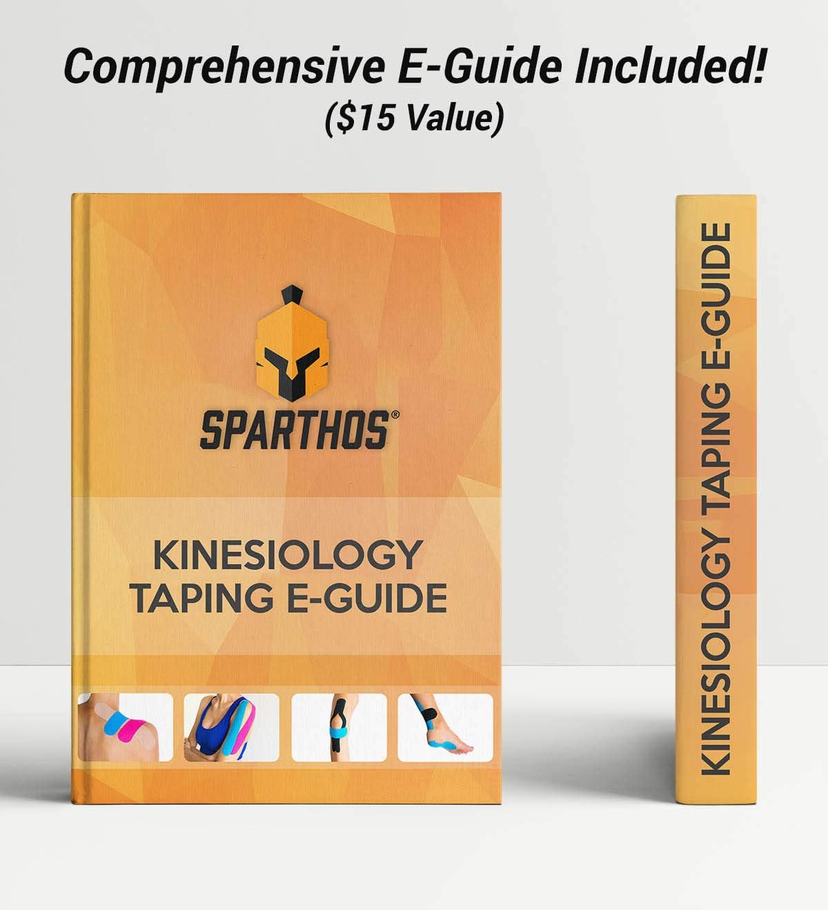 Sparthos Kinesiology Tape - Bulk Large Jumbo - Free Kinesio Taping Guide! - Support for Pro Athletic Kt Sports and Recovery - Rocktape Waterproof Tex Rock Gold Tapes - Uncut 115 ft Roll (Beige): Health & Personal Care