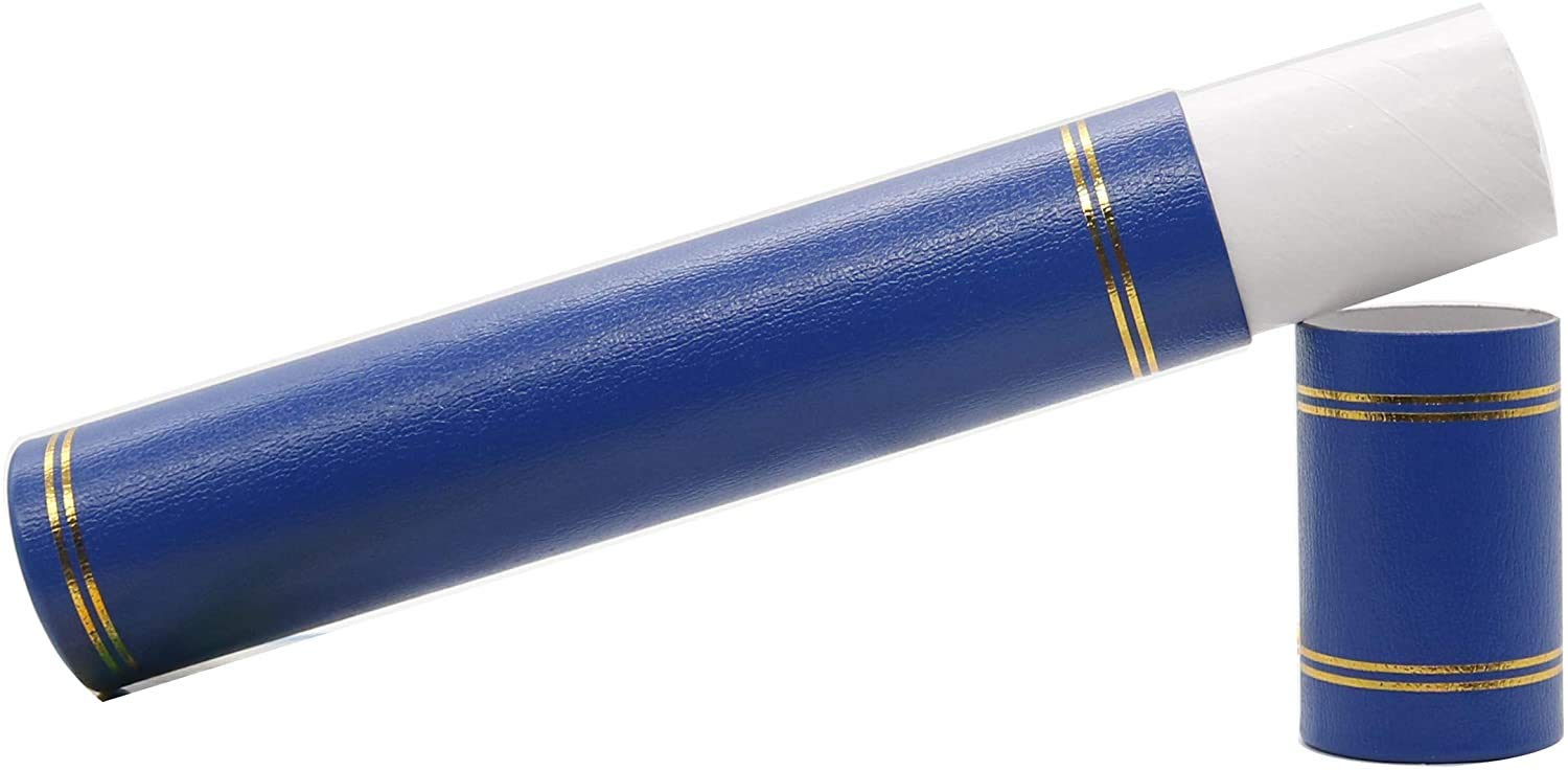 GraduatePro Graduation Scroll Degree Diploma Tube Holder A4 Paper Marriage Birth Award Record of Achievement Folder Royal