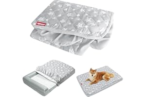 Waterproof Dog Bed Cover, Replacement Washable Dog Bed Covers Pet Hair Easy to Remove, Quilted Puppy Pet Bed Cover 27x36 Inch