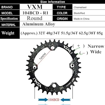 vxm chainring