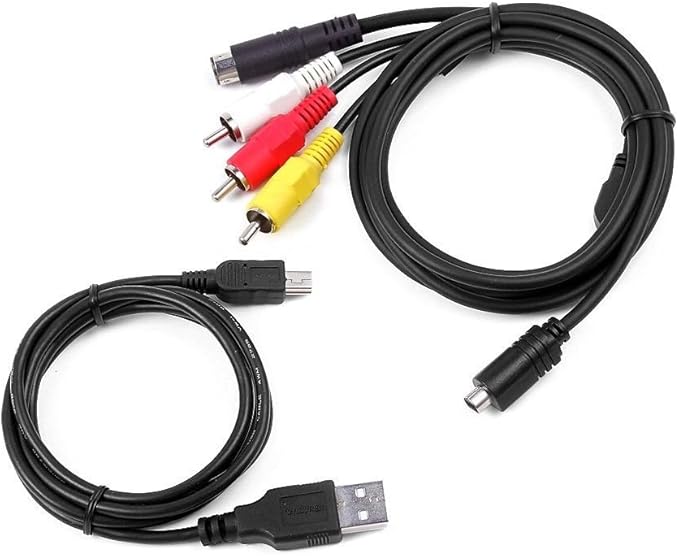 MaxLLTo AV A/V TV Video +USB Data SYNC Cable for Sony HDR