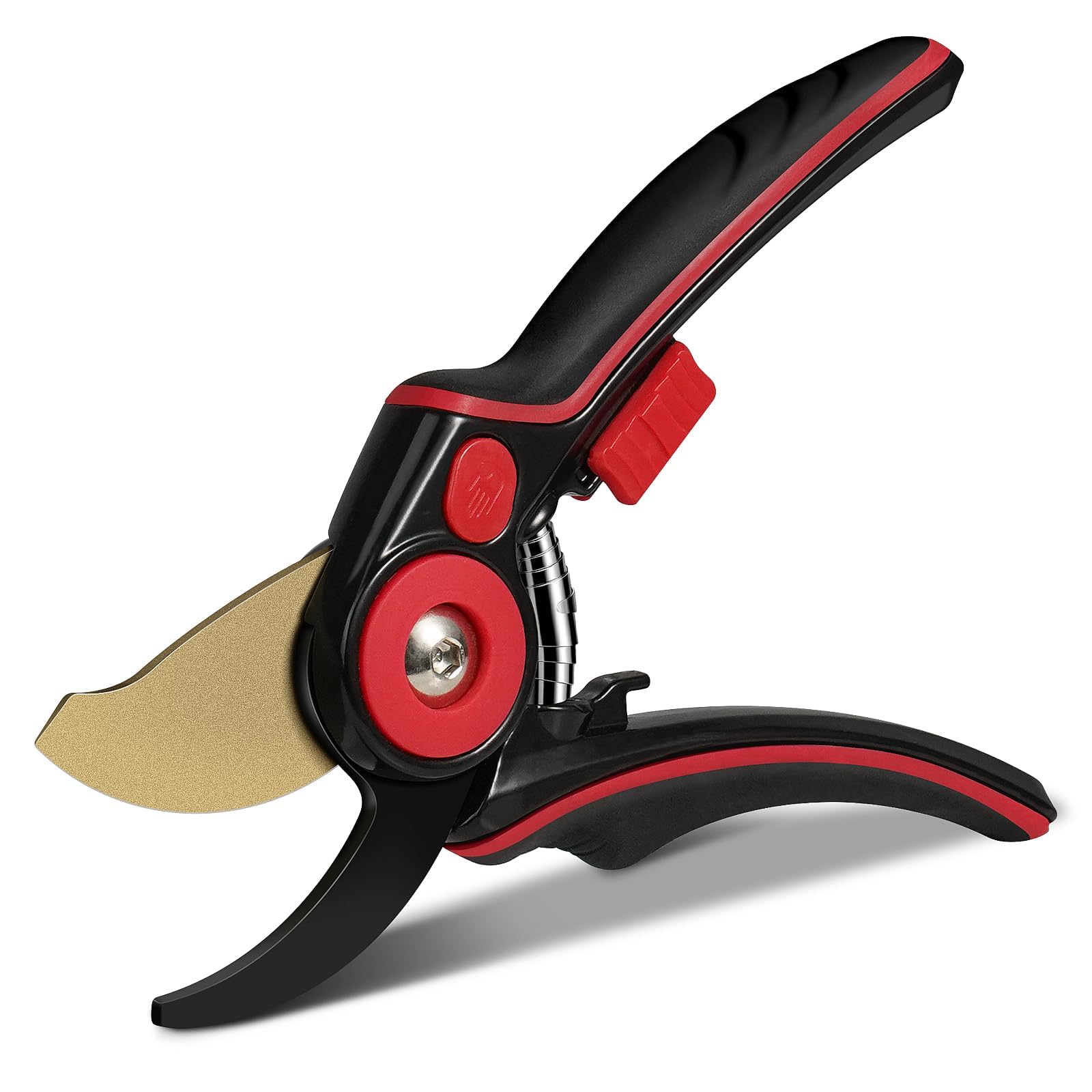 FLORA GUARD Heavy Duty Bypass Secateurs with SK5 Steel Blade, Garden Secateurs with Ergonomic Handle, Ideal Pruning Shears for Gardening, Shrubs & Branch Cutting