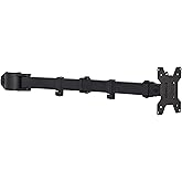 VIVO Fully Adjustable Single Monitor Arm for Desk Mount Stand, Monitor Arm for 1 Screen up to 27 inches, Black, PT-SD-AM01A