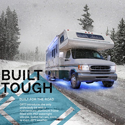 OPT7 Aura Aluminum Underglow LED Lighting Kit for RV w/Wireless Remote