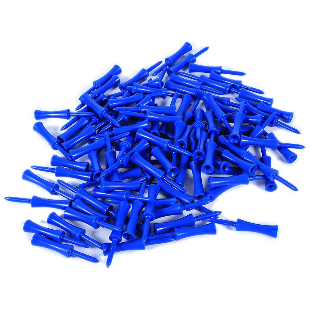 Golf Tees, 100Pcs 68mm Plastic Golf Nails Step Down Golf Ball Holder Golf Accessories Golf Stuff Plastic Step Tees
