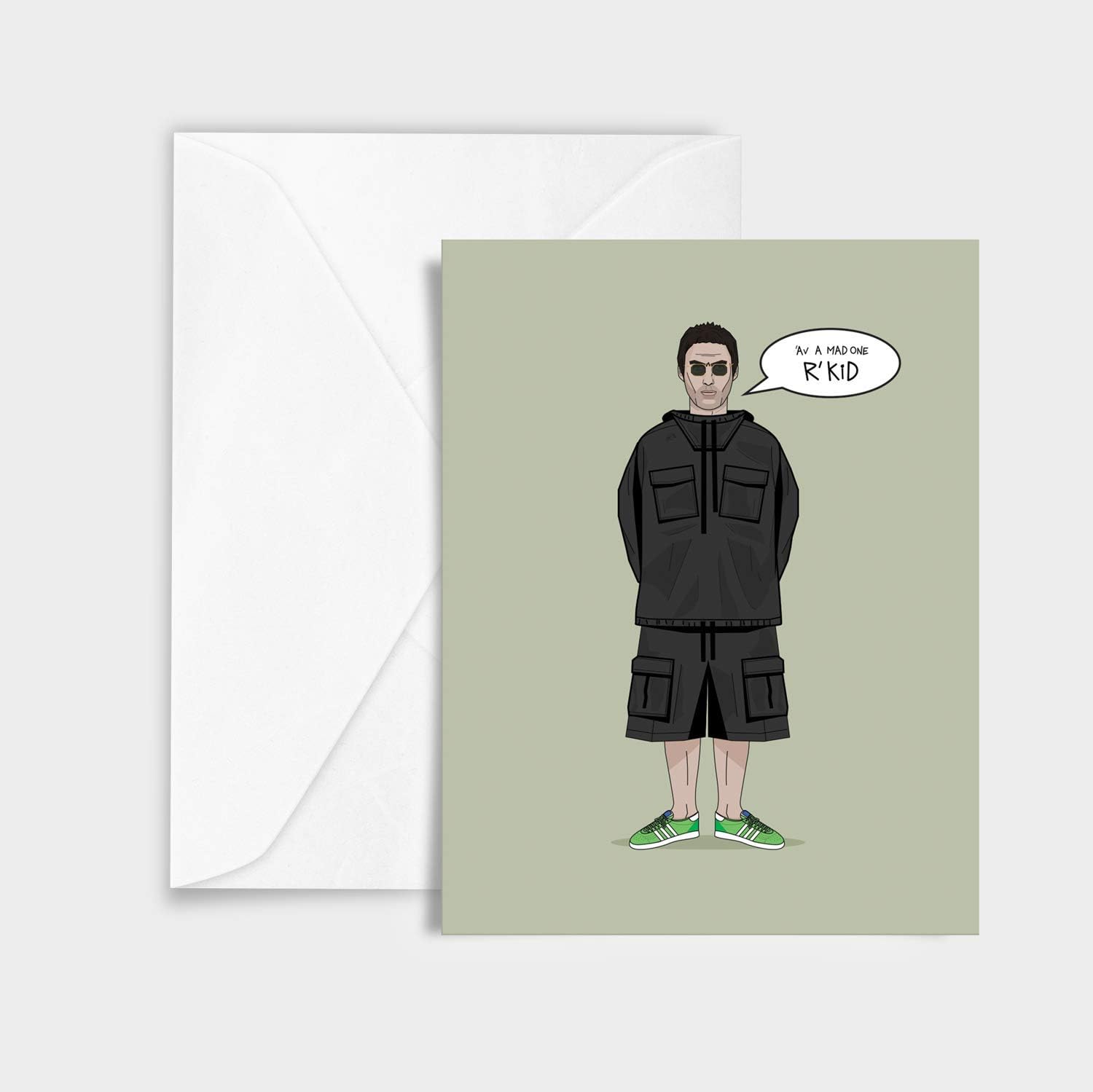 Liam Gallagher Oasis Unique Inspired Greetings Birthday Card R Kid Amazon Co Uk Office Products