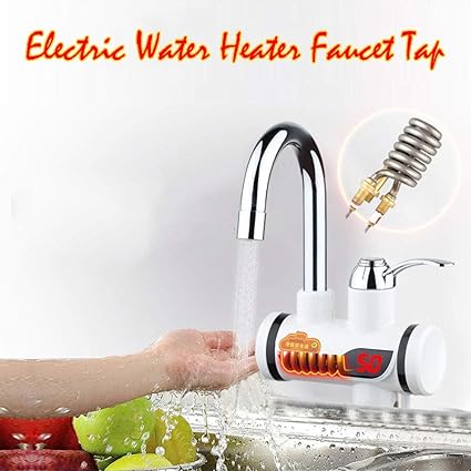 HomeFast 220V LED Electric Digital Fast Instant Faucet Tap Water Heater Safe Home Kitchen