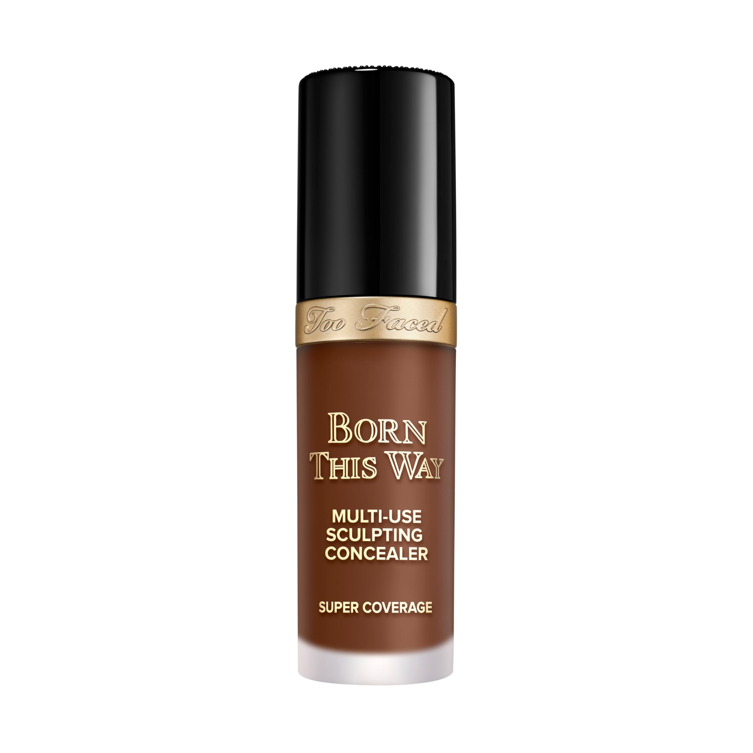 Too Faced Born This Way Super Coverage Multi-Use Concealer | Full Coverage, Non-Comedogenic, Oil Free + Long Lasting Concealer | Hyaluronic Acid, Coconut Water + Alpine Rose | 0.45 Fl Oz, Spiced Rum Image