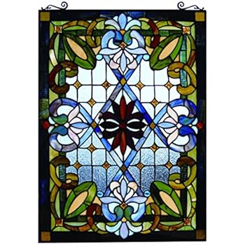 Fine Art Lighting JP92 Tiffany Window Panel, 480 Glass Cuts, 20 by 29