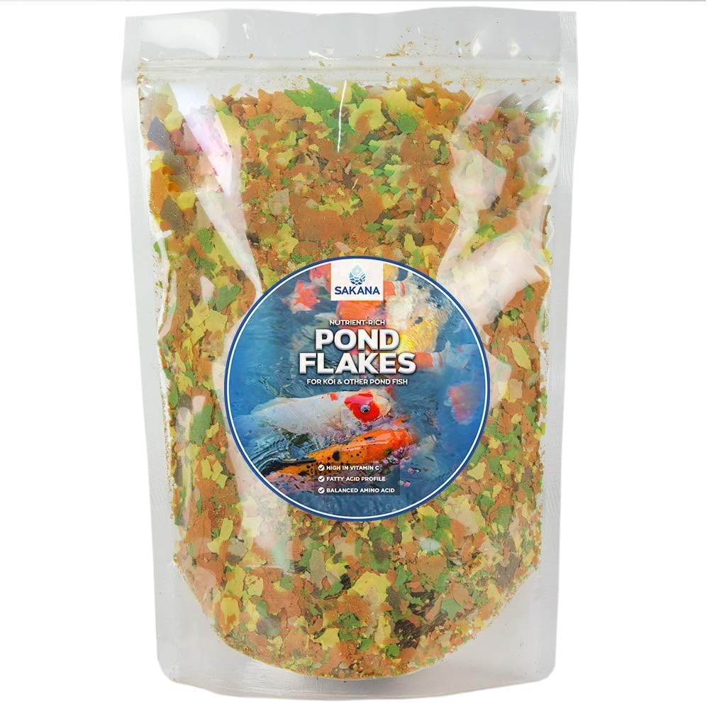 Sakana Multi-Pond Flakes | Premium Quality Aquatic Fish Food Mixture | Perfectly Balanced, All-Round Daily Feed for Cold-Water Fish | Healthy, Easily Digestible & Great Source of Nutrients (2.5kg)