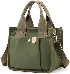 Small Canvas Tote Bag with Zipper, 2023 Canvas