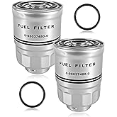 Diesel Fuel Filter Element Fit for Isuzu HTR HVR NPR NPR-HD NPR-XD NQR NRR REACH FTR FVR 4HK1 6HK1 4JJ1 5.2L 7.8L 3.0L, Repla