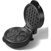 Mini Snowflake Waffles Maker, Inches, Make Waffle in Minutes, Non-stick | Portable Small Waffle Irons Waffle Machine, Easy to Clean