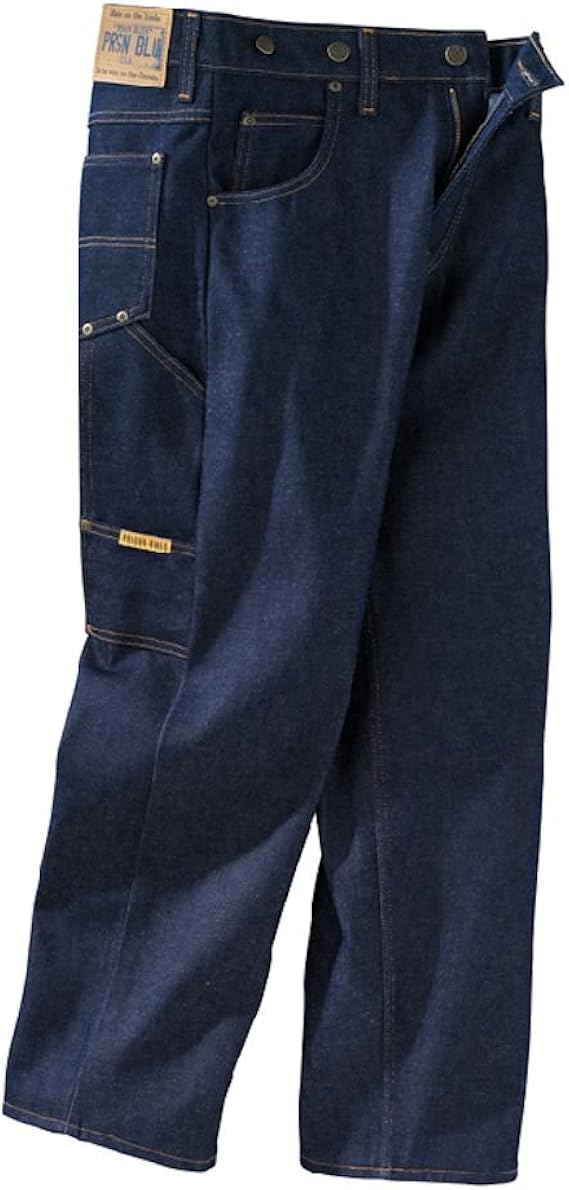 Prison Blues Men's Work Jeans (7 Pocket) with Suspender Buttons Rigid