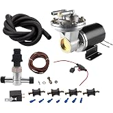 maXpeedingrods 28146 12V Electric Vacuum Pump Kit Brake Booster Vacuum Pump | 18" to 22" Electrical Vacuum Pump for Brake, w/Installation Kit